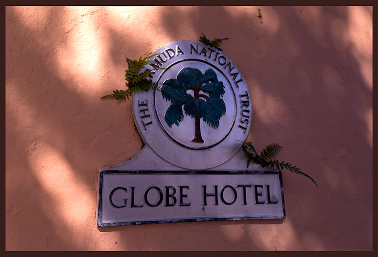 Globe Hotel sign