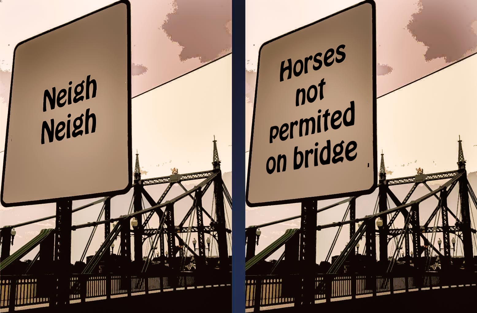 horses not allowed