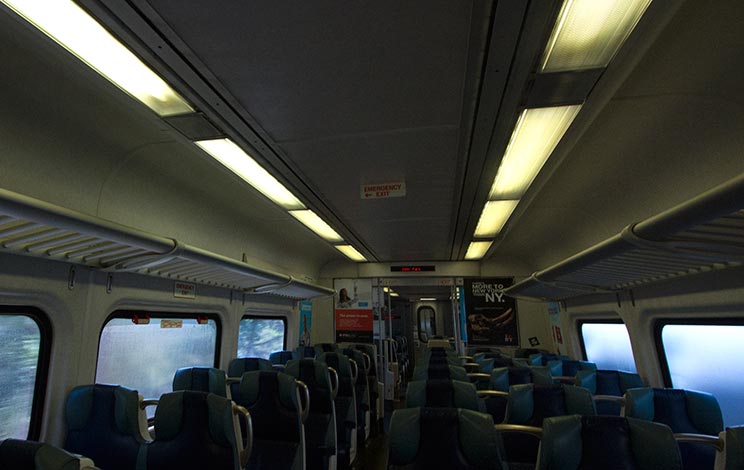 empty train lirr