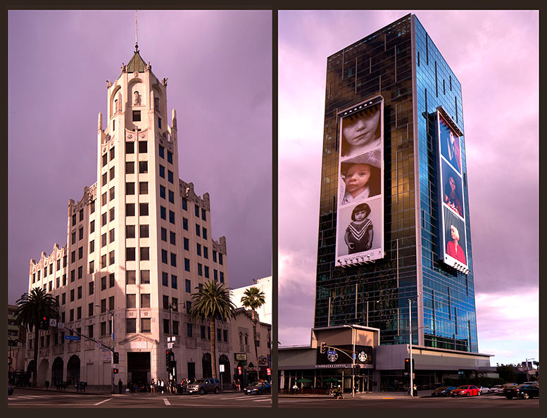 two LA buildings
