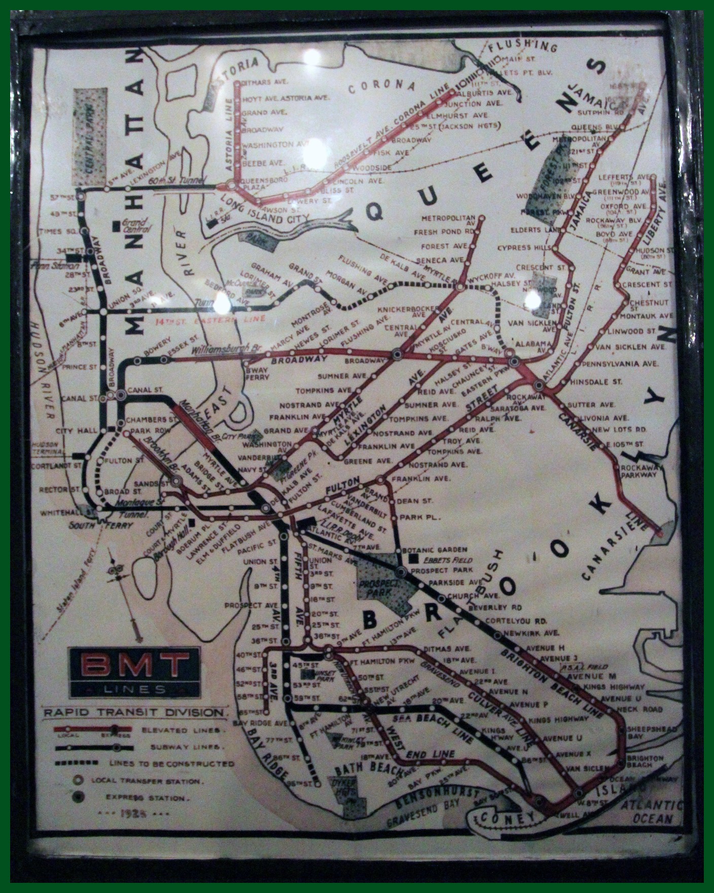 vintage subway map