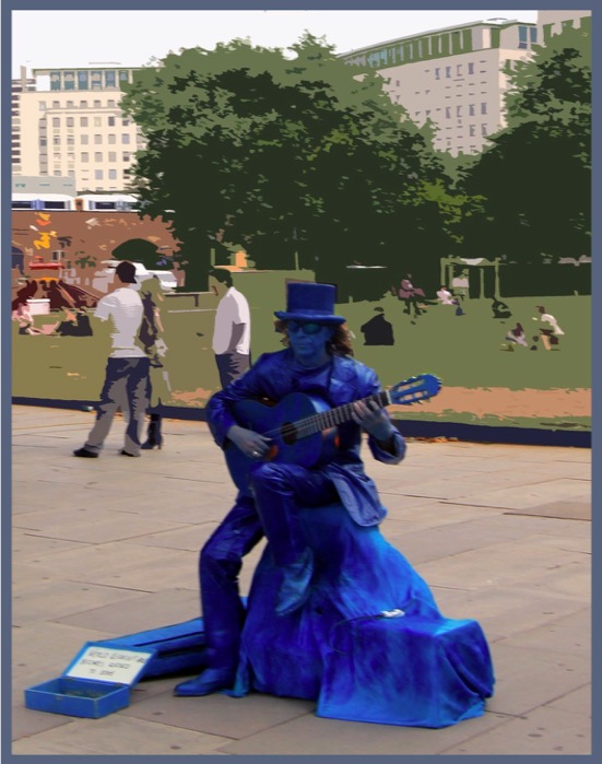 blue guitarist London will t rogers